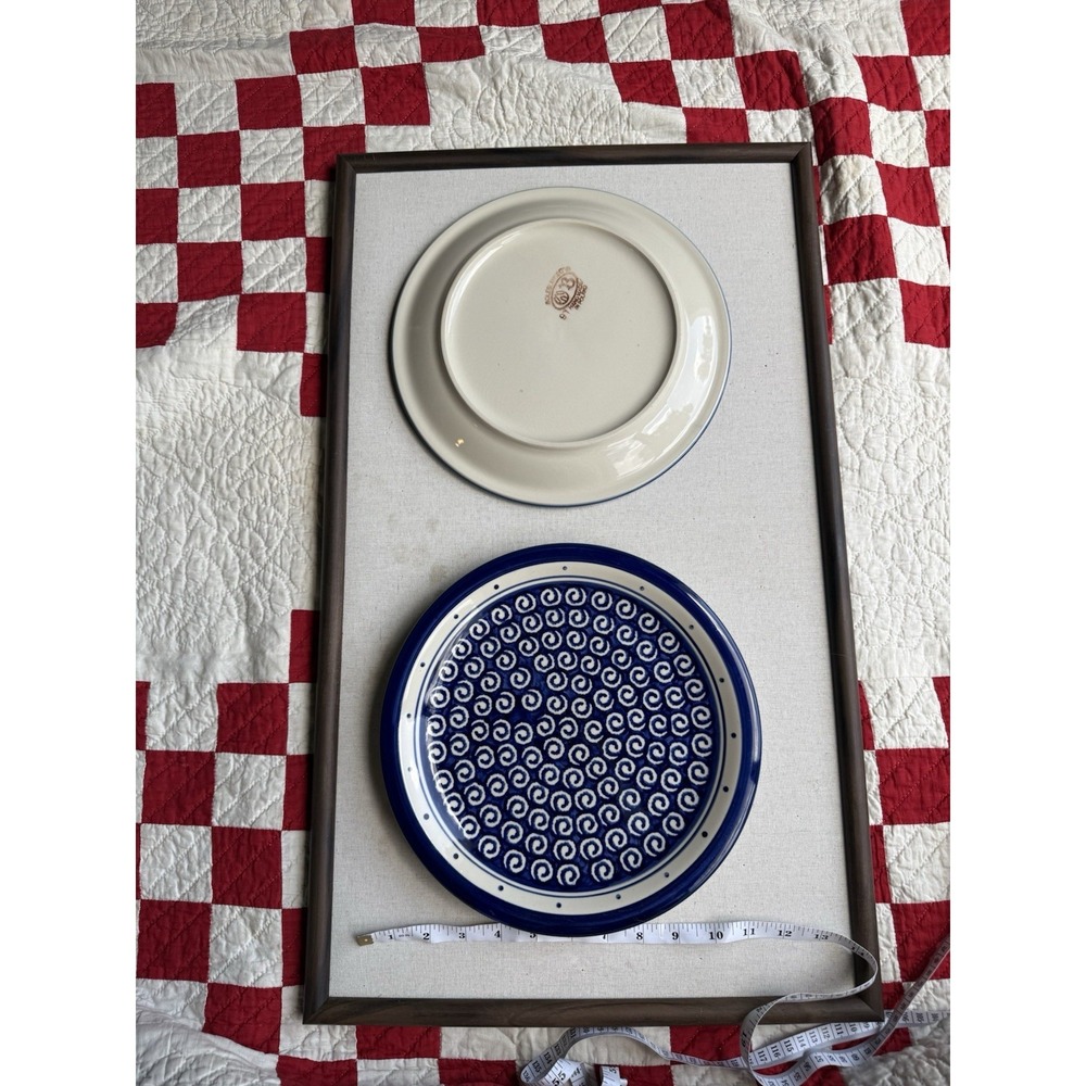 Genuine Bolesławiec 11 inch hand-painted plates from Poland.  Antique vintage - Picture 3 of 3
